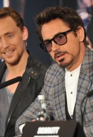 Tom Hiddleston and Robert Downey Jr