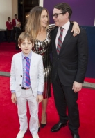 Sarah Jessica Parker and Mathew Broderick and son arrive at the Charlie and The Chocolate Factory Opening night, at the Theatre Royal, Drury Lane - London