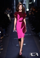 A model walks the runway at the Diane Von Furstenberg Fall 2013 fashion show during Mercedes-Benz Fashion Week at The Theatre at Lincoln Center on February 10, 2013 in New York City.