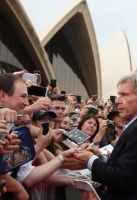 SYDNEY, AUSTRALIA - DECEMBER 10:  Harrison Ford attends the Star Wars: The Force Awakens fan event at Sydney Opera House on December 10, 2015 in Sydney, Australia.  (Photo by Brendon Thorne/Getty Images for Walt Disney Studios)