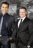 BERLIN, GERMANY - JULY 17: Daniel Bernhardt (brand ambassador Carl F. Bucherer) and CEO Sascha Moeri attend the 'Atomic Blonde' - World Premiere at Stage Theater on July 17, 2017 in Berlin, Germany. (Photo by Franziska Krug/Getty Images for Carl F. Bucherer)