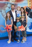LONDON, UK - JULY 10: Actor Dominic West and family attend the UK Gala of DisneyâPixarâs FINDING DORY on Sunday, July 10, 2016 in London, UK.