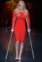 A model walks the runway at Go Red For Women - The Heart Truth Red Dress Collection 2014 Show Made Possible By Macy's And SUBWAY Restaurants  at The Theatre at Lincoln Center on February 6, 2014 in New York City.
