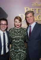 Adam Borba, Bryce Dallas Howard and James Whitaker arrive at the world premiere of Disneyâs Peteâs Dragon at the El Capitan Theater in Hollywood on August 8, 2016. The new film, which stars Bryce Dallas Howard, Robert Redford, Oakes Fegley, Oona Laurence, Wes Bentley and Karl Urban and is written and directed by David Lowery, has been drawing rave reviews from both audiences and critics. Peteâs Dragon opens nationwide August 12, 2016.
(Photo: Alex J. Berliner/ABImages)