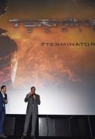 attends the Fan Footage Event of 'Terminator Genisys' at Vue Westfield on June 17, 2015 in London, England.